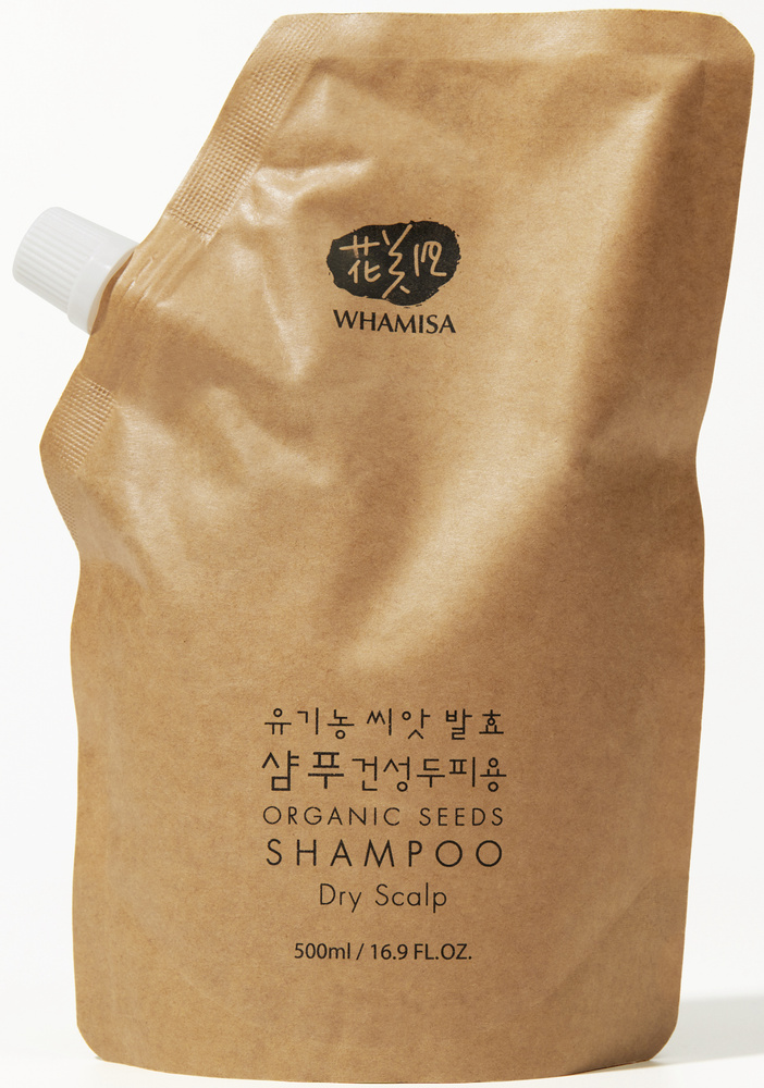 Whamisa Шампунь на основе ферментов семян растений (для нормальной и сухой кожи головы), 500 мл  #1