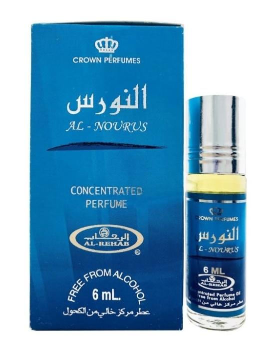 Al Rehab Al Nourus For Men/ Арабские масляные духи Аль Рехаб Аль-Нурус, Мужской восточный парфюм, Водно-мускусный #1