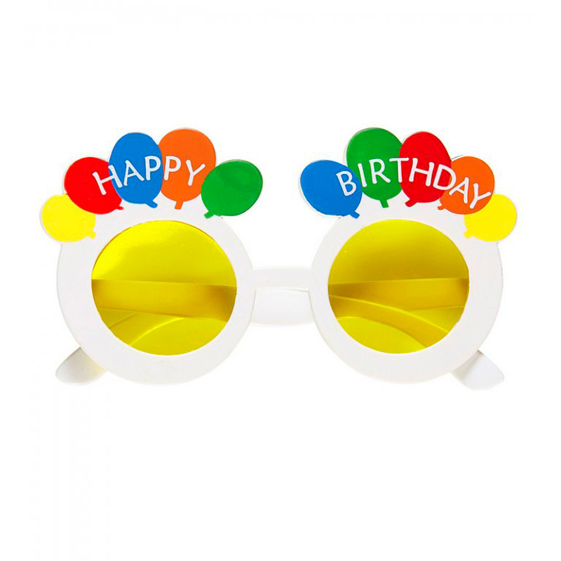 Карнавальные очки "С Днем рождения" Воздушные шары/16,5*9,5 см/1 шт.  #1