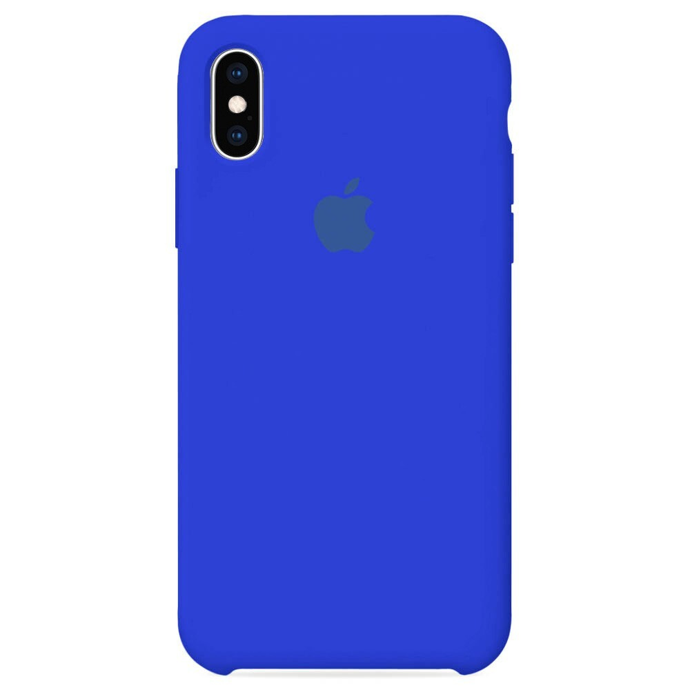 Силиконовый чехол для смартфона Silicone Case на iPhone Xs MAX / Айфон Xs MAX с логотипом, ультра синий #1