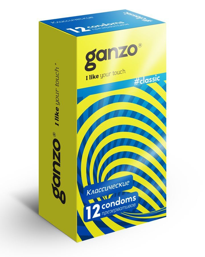 Классические презервативы с обильной смазкой Ganzo Classic - 12 шт.  #1