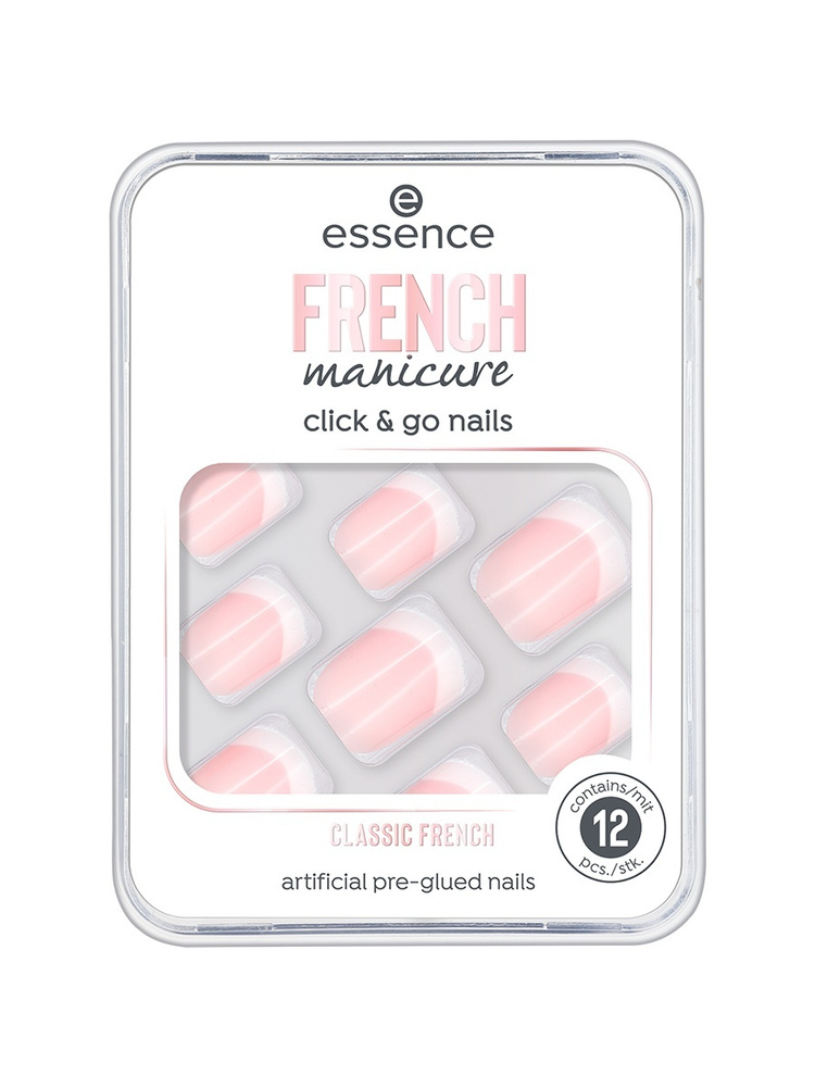 Essence Накладные ногти на клейкой основе с эффектом французкого маникюра FRENCH MANICURE CLICK & GO #1