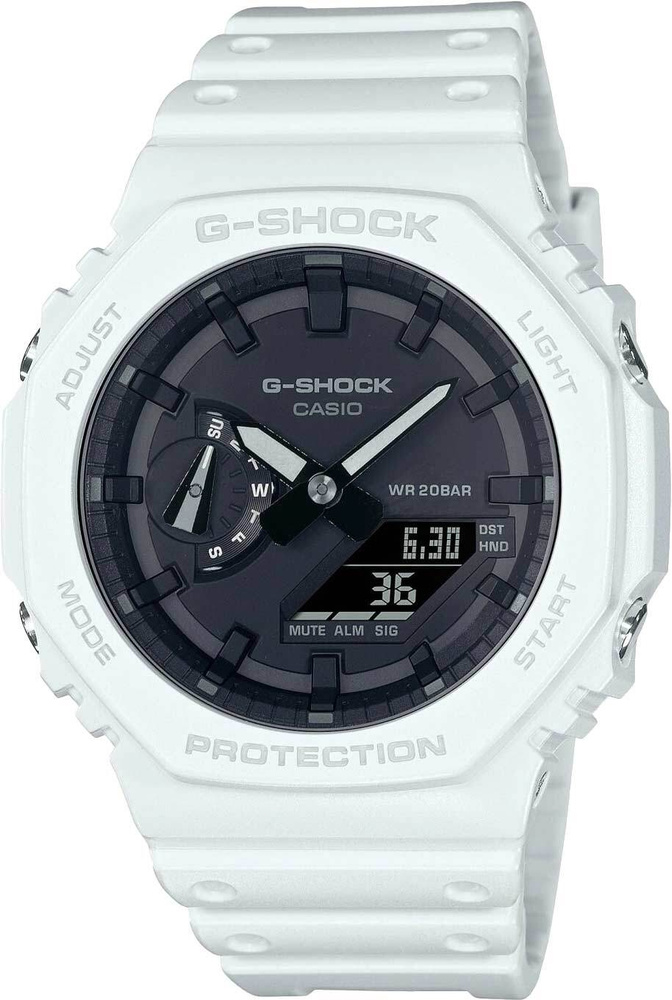 Японские наручные часы Casio G-Shock GA-2100-7A мужские кварцевые спортивные часы Касио Джи шок с подсветкой, #1