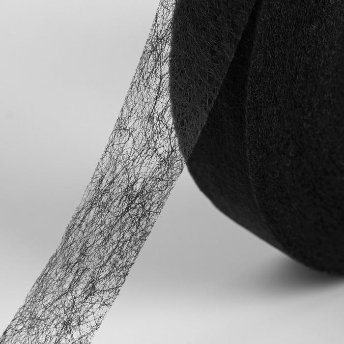 Паутинка клеевая, 20 мм, 73 1 м, цвет чёрный #1