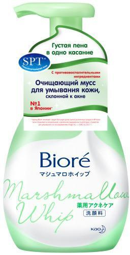 Kao Biore Мусс для умывания очищающий против акне 150 мл #1