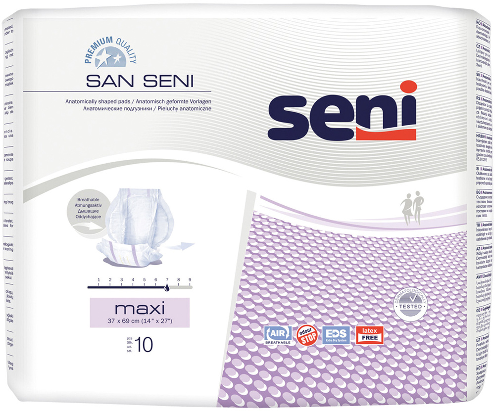 Подгузники для взрослых анатомические SAN SENI Maxi по 10 шт #1