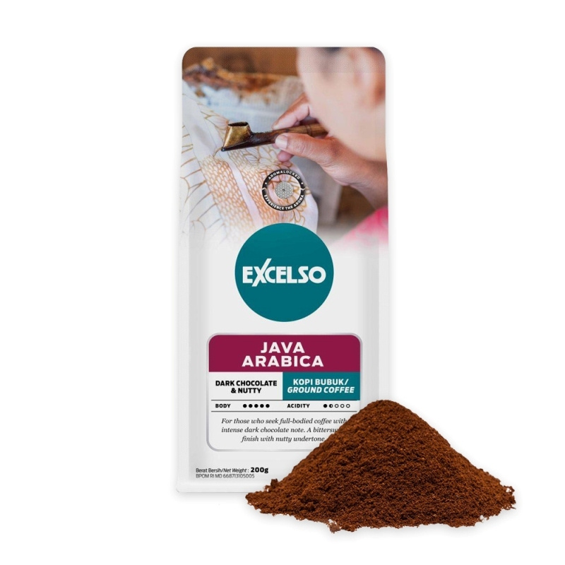 Кофе обжаренный молотый Excelso Java Arabica 200г #1