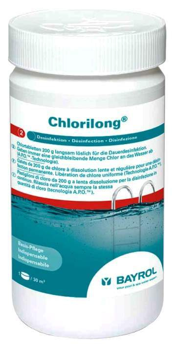 Chlorilong 200 (1 кг) Bayrol: Хлорные таблетки для бассейна длительного действия Хлорилонг 200.  #1