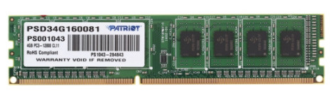 Patriot Memory Оперативная память Signature DDR3 1600 МГц 1x4 ГБ (PSD34G160081)  #1