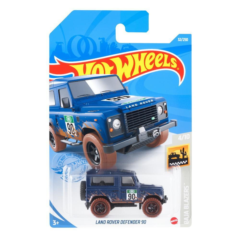GTC26 Машинка металлическая игрушка Hot Wheels коллекционная модель LAND ROVER DEFENDER 90 синий/коричневый #1