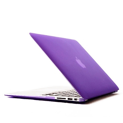 Чехол MacBook Air 11 A1465 / A1370 (2011-2015) прозрачный пластик глянцевый бренд BRONKA (фиолетовый) #1