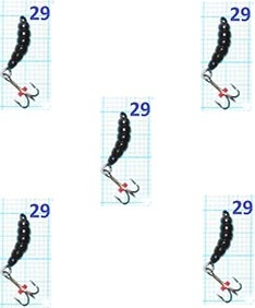 Мормышка-дьявол  "Личинка" №29 5шт вес 1,6 гр.  #1