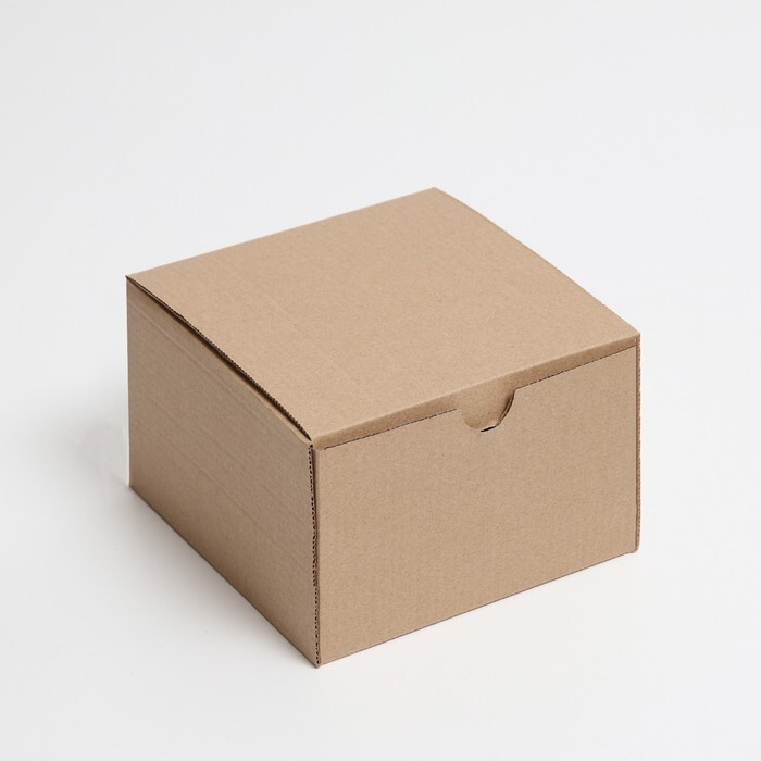 Коробка самосборная, бурая, 15 х 15 х 10 см #1