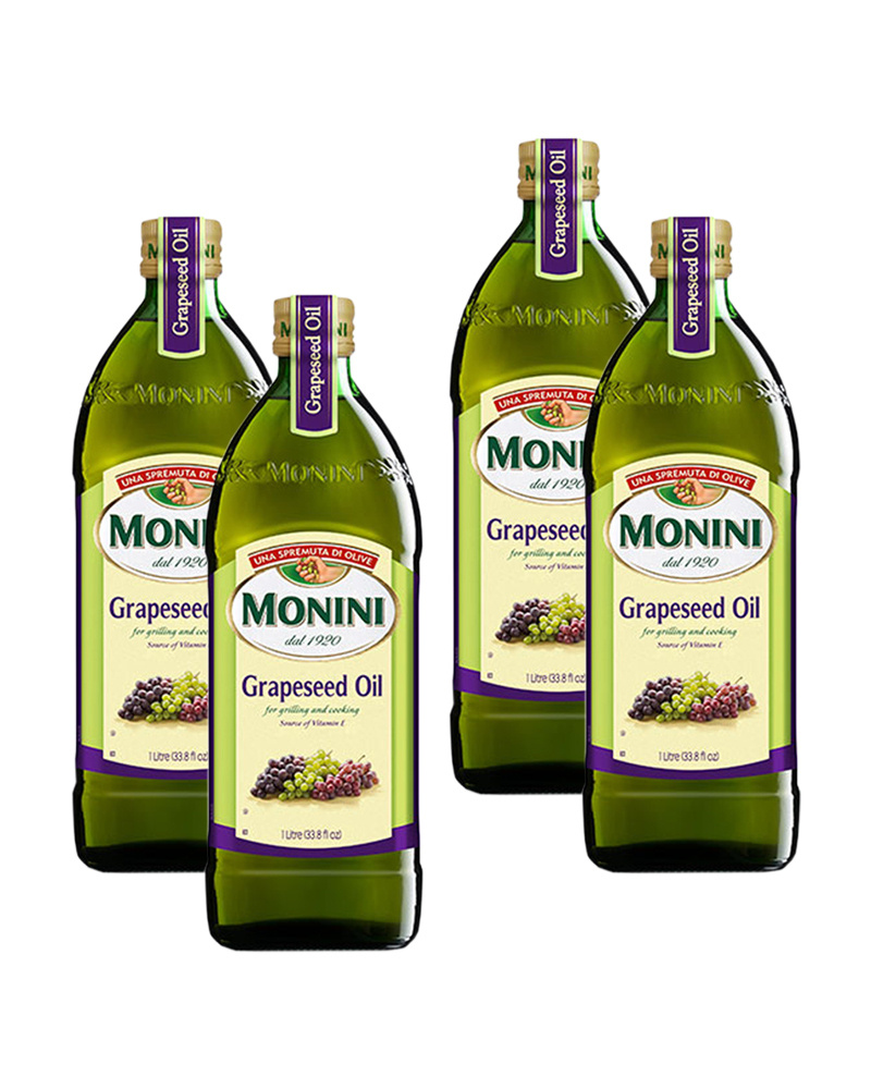 Масло Monini из Виноградных Косточек Grapeseed Oil 1 л.- 4 шт #1