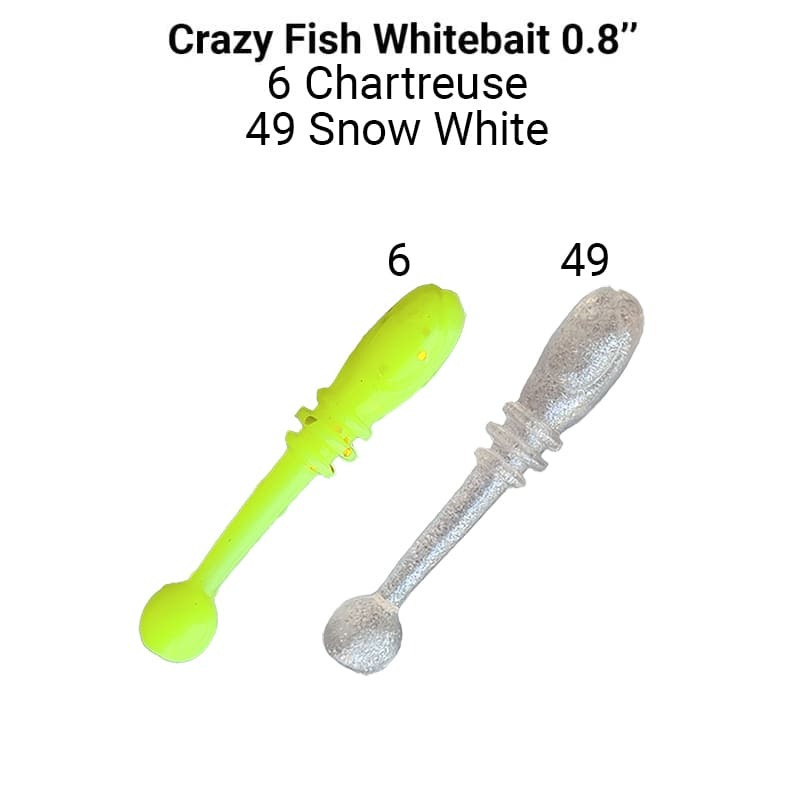 Силиконовые приманки CF Whitebait 0.8" 16-20-6/49-6, 20шт. #1