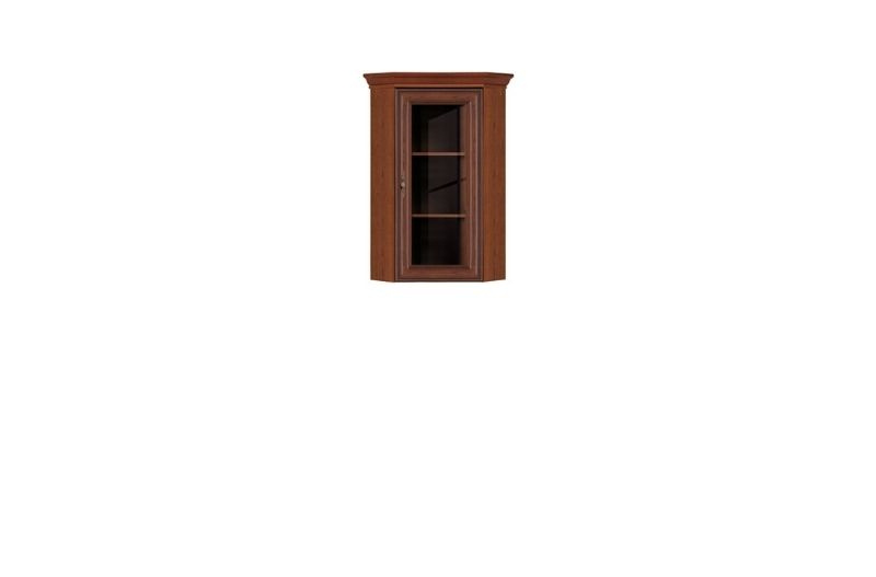 БРВ МЕБЕЛЬ Шкаф-витрина, Кентаки NADN 1W каштан BRW (Black Red White), 58х58х107 см  #1
