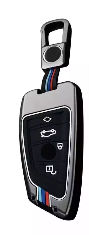 Чехол для ключа автомобиля BMW / БМВ G серии 4 кнопки grey #1