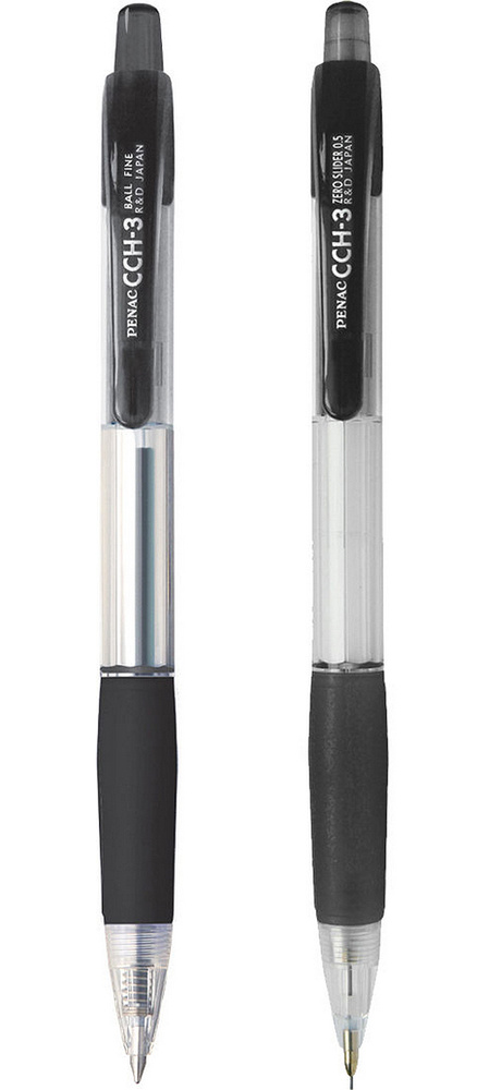 Penac Набор ручек Шариковая, толщина линии: 0.38 мм, цвет: Черный, 2 шт.  #1