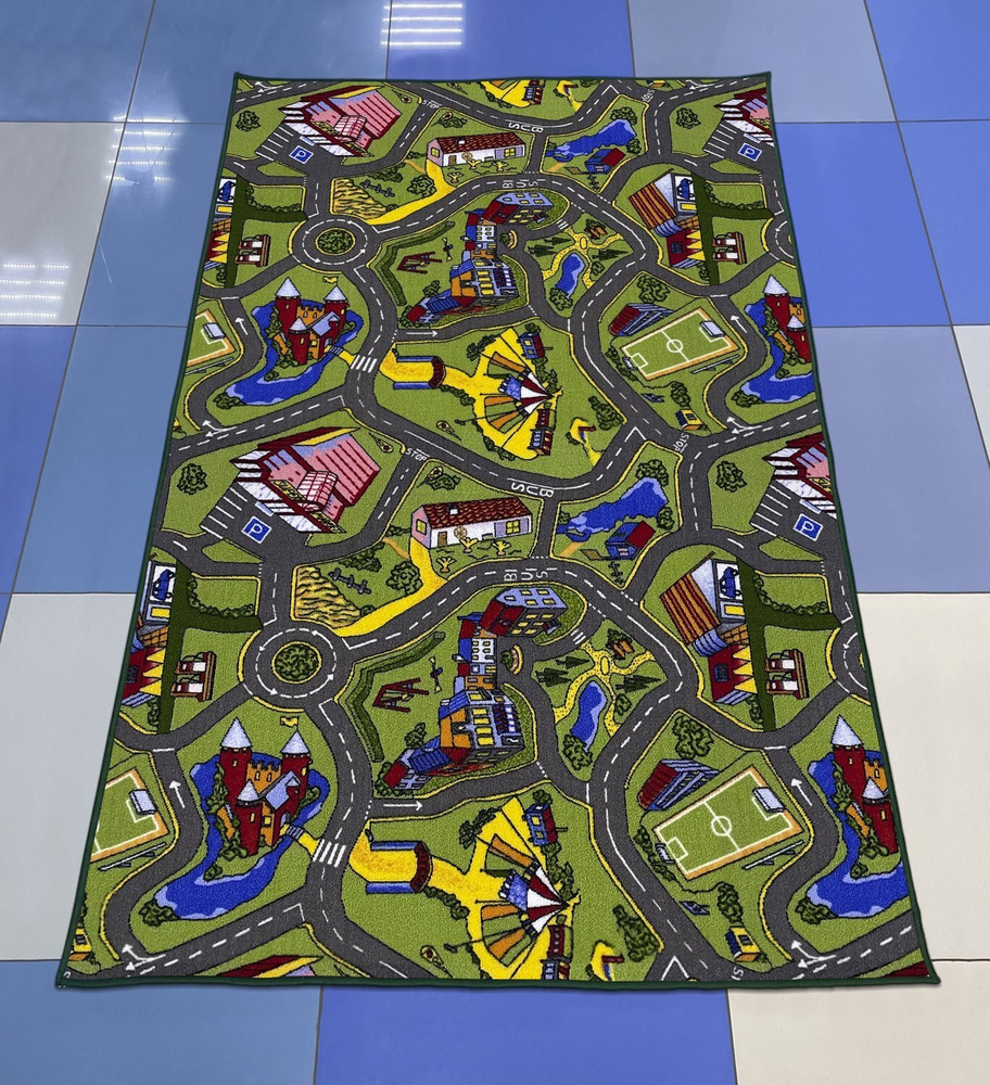 Витебские ковры Коврик для детской, Полиамид, Искусственный войлок, разноцветный, 1.3 x 2 м  #1