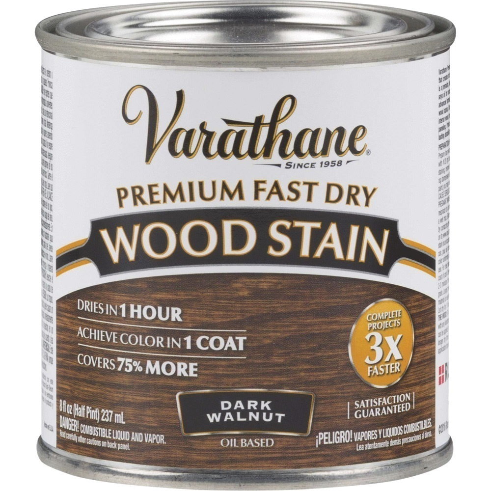 Морилка - Масло Для Дерева Varathane Premium Fast Dry Wood Stain темный орех 0,236л  #1