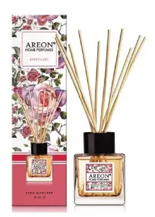 Ароматизатор AREON флакон с палочками 50 мл HOME PERFUME STICKS GARDEN 50ML Rose Valley BHP09  #1