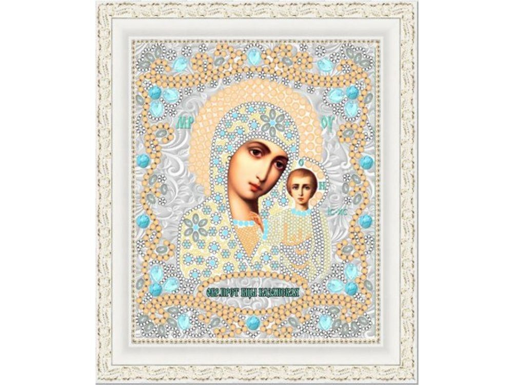 Рисунок на ткани Конёк "Богородица Казанская", 15x18 см #1