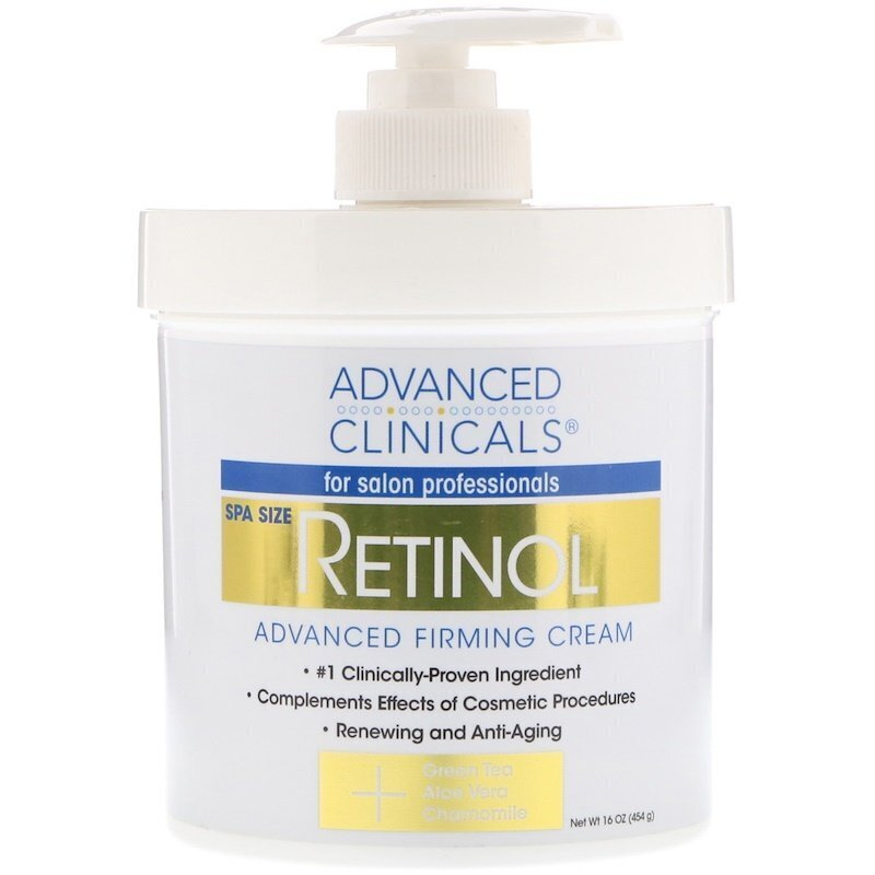 Advanced Clinicals, Retinol, Укрепляющий крем с улучшенной формулой с ретинолом, 454 г  #1