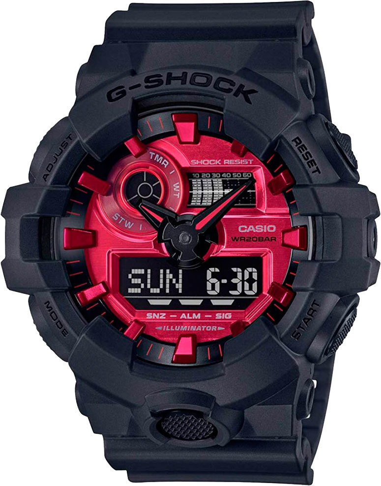 Японские мужские наручные часы Casio G-Shock GA-700AR-1A #1