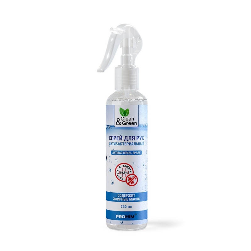 Спрей для рук антибактериальный 250 мл. Clean&Green CG8002 #1