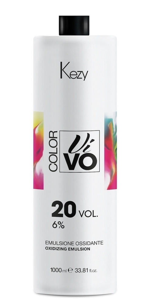 KEZY. Эмульсия окисляющая 6% (20 vol.) для крем краски для волос Oxidizing emulsion COLOR VIVO 1000 мл #1