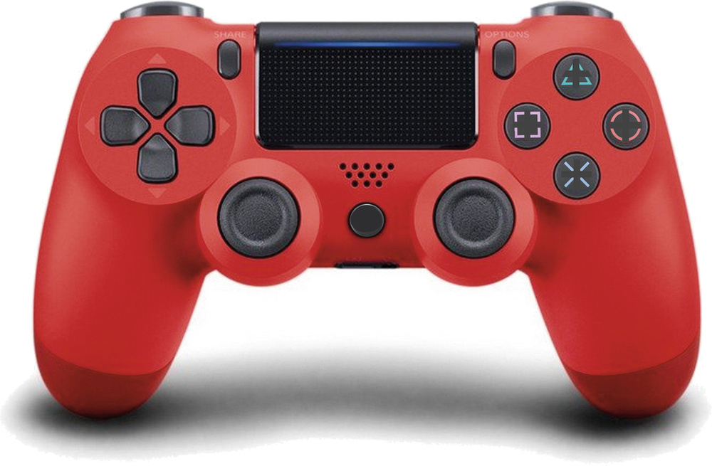 Бруталити Геймпад Для Playstation 4 v2_1000, Bluetooth, Проводной, красный, темно-бордовый  #1