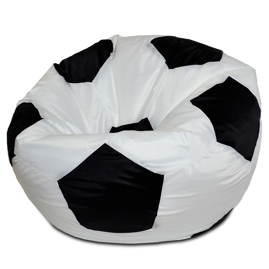 Puffmebel Кресло-мешок Мяч, Оксфорд, Размер XXL,белый, черный #1