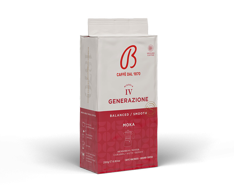 Кофе молотый Barbera IV GENERAZIONE Moka, 250 гр. #1