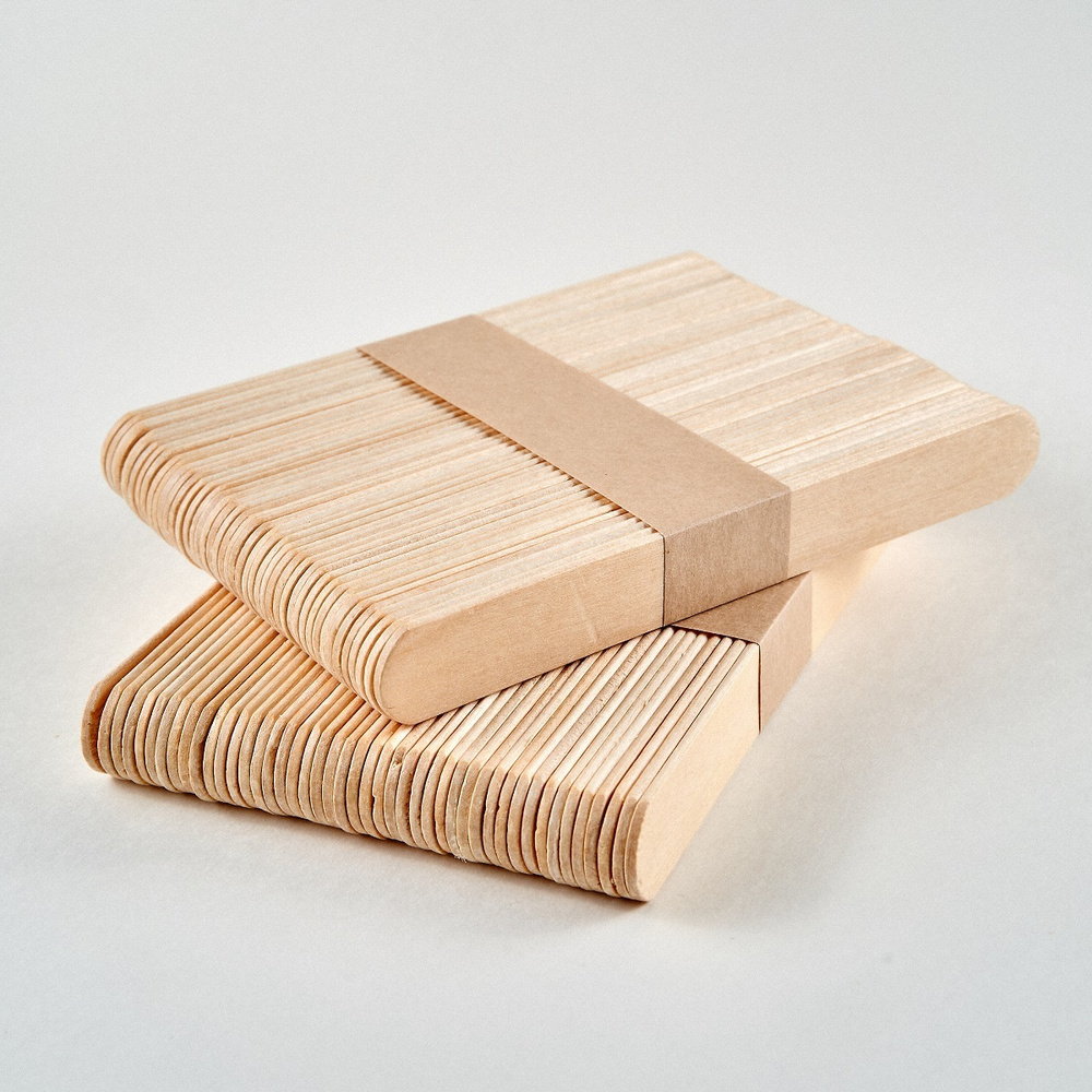"Ирбис", Шпатели деревянные для депиляции, воска, шугаринга, эпиляции 150х18х2мм, 100шт  #1