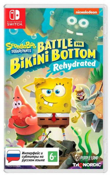 Игра SpongeBob SquarePants: Battle for Bikini Bottom - Rehydrated (Nintendo Switch, Русские субтитры) #1