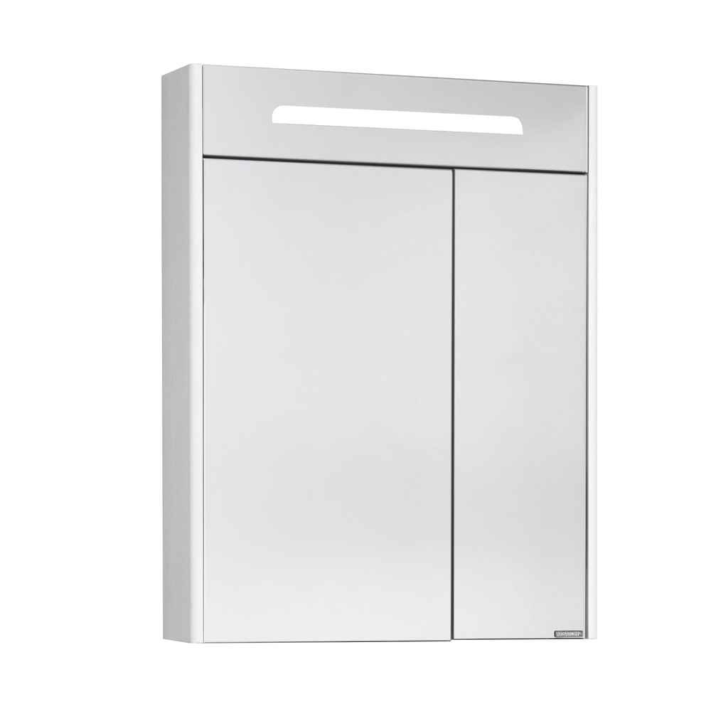 Зеркальный шкаф AQUATON Сильва 1A216202SIW70 600x140x780 подсветка, 2 дверцы, дуб полярный  #1