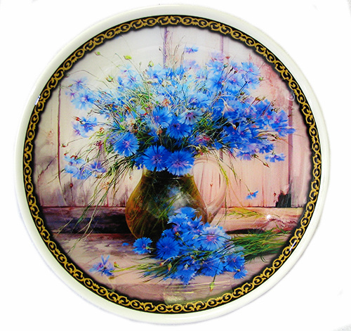 Декоративная тарелка "Цветы", 20 см #1