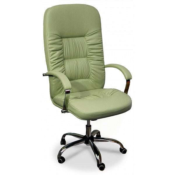 Креслов Игровое компьютерное кресло, Экокожа, зеленая,светлая  #1