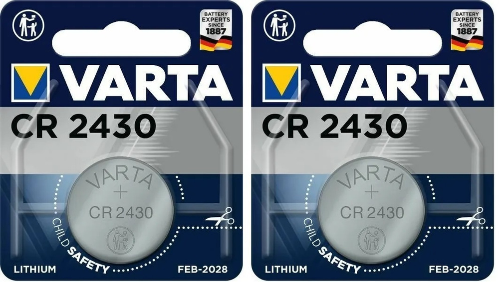 Батарейка Varta CR2430 Lithium 3V 2 шт #1