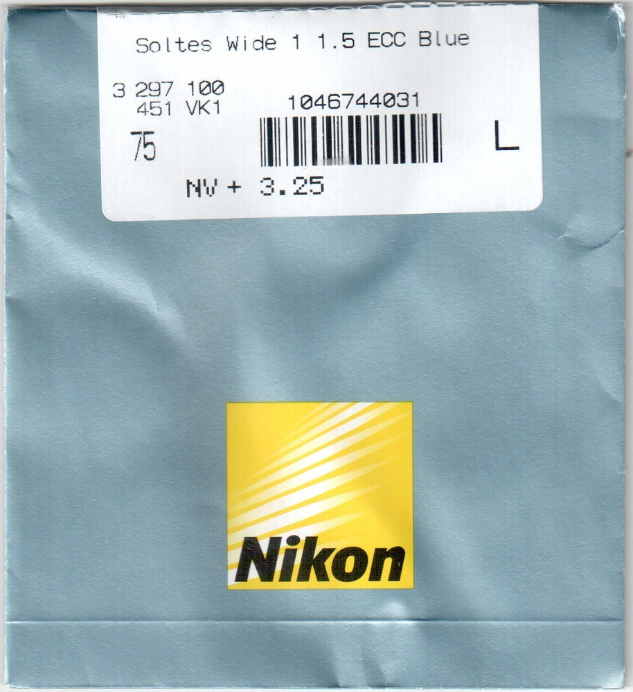 Офисная Линза для очков 1.50 Nikon Soltes Wide ECC Blue с защитой от синего  спектра +3.00 диаметр 75 R - купить с доставкой по выгодным ценам в  интернет-магазине OZON (583349184)