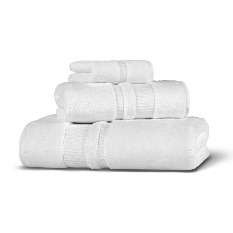 Полотенце махровое/ Полотенце из гидрохлопка Hamam, Pera, 30*40 см, белый (white)  #1