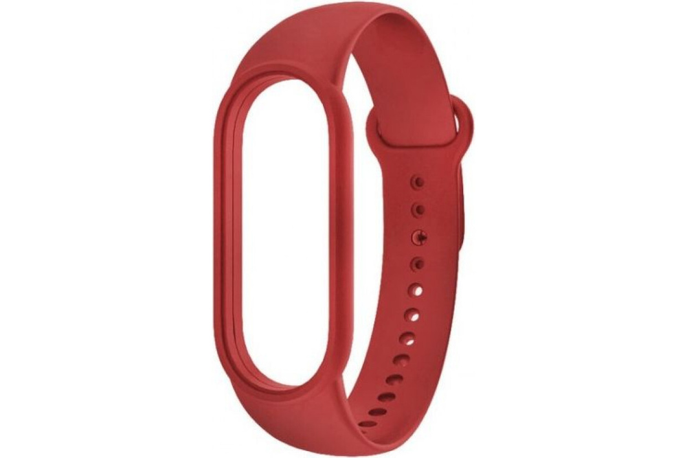 Ремешок силиконовый для Mi Band 5/6, красный #1