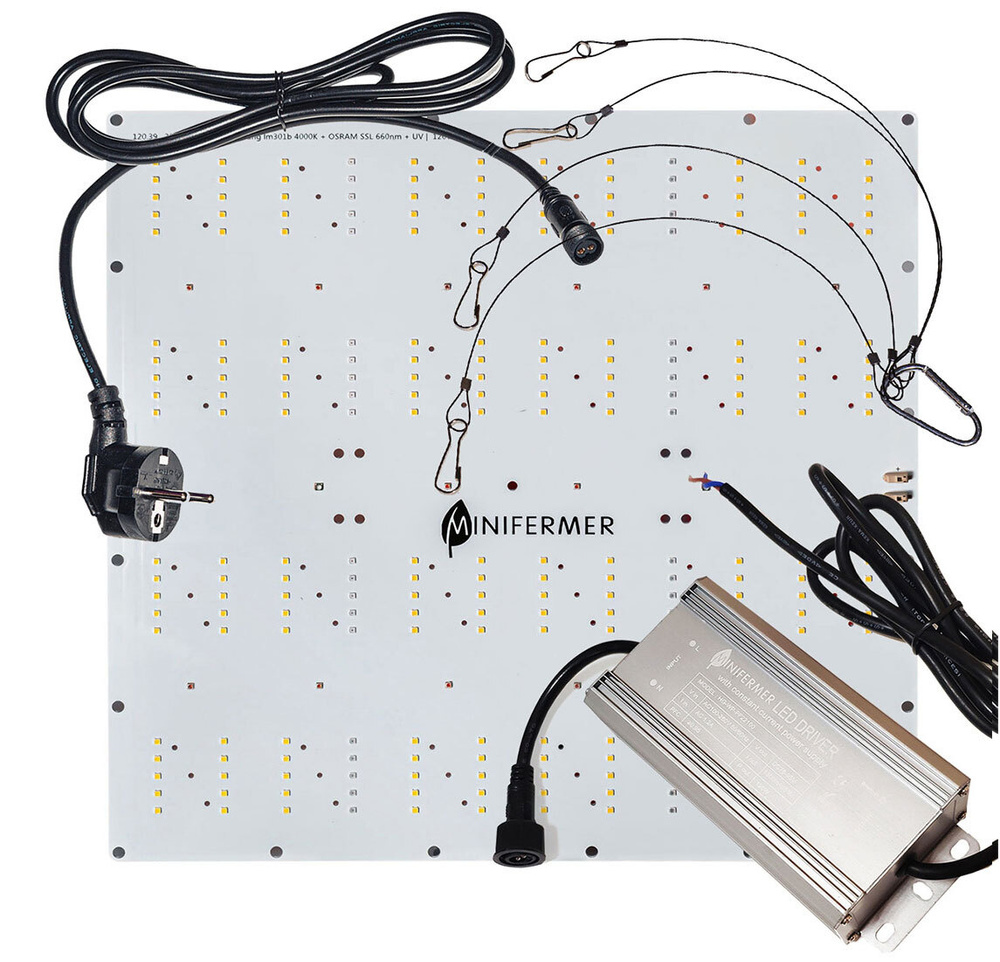 Квантум борд Ultra Quantum board диоды Samsung lm301b 4000K + Osram Oslon 3.24 660nm + LG UV 380nm + #1