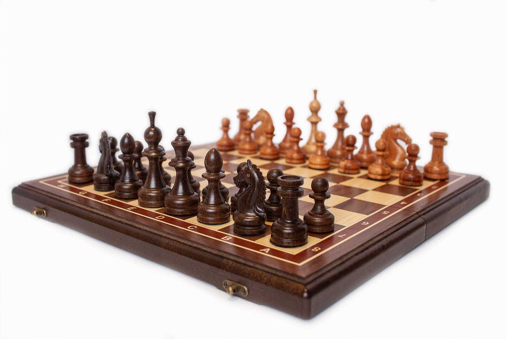 Шахматы Завоеватель на складной доске премиум  #1