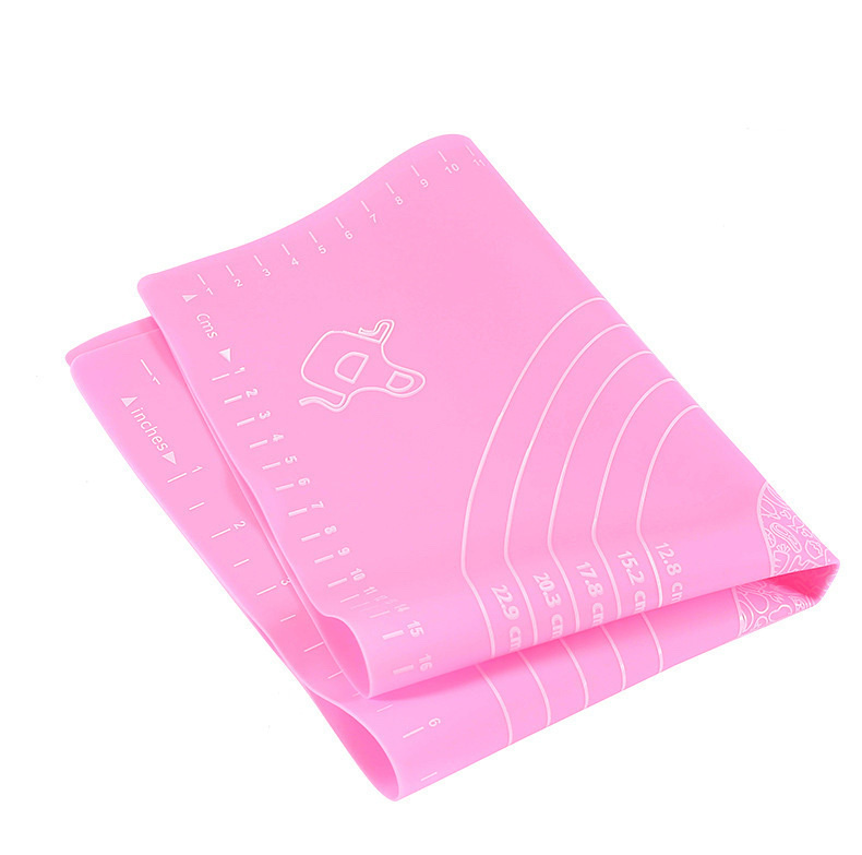 Коврик для выпечки силиконовый, коврик для теста 70х50 см (розовый)  #1