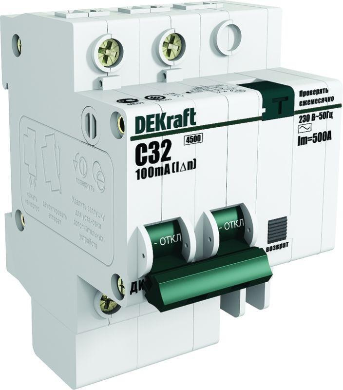 Выключатель автоматический дифференциального тока 2п (1P+N) C 25А 30мА тип AC ДИФ-101 со встроен. защит. #1