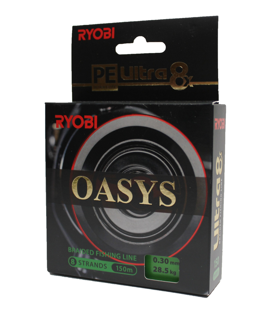 Плетеный шнур RYOBI OASYS Dark Green 0,30mm 150m test - 28.5 кг #1