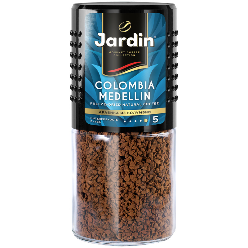 Кофе растворимый Jardin "Colombia Medellin", сублимированный, стеклянная банка, 95г  #1