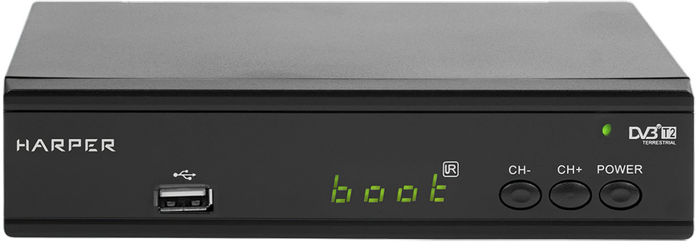 ТВ ресивер Harper HDT2-2030 DVB-T2 приставка для цифрового ТВ, черный  #1