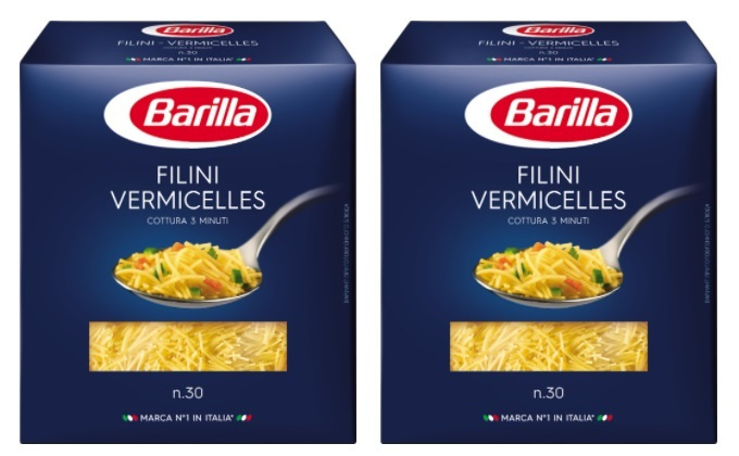 Макароны BARILLA Filini Vermicelles n.30 из твердых сортов пшеницы Группа А высший сорт, 450г, 2 пачки #1